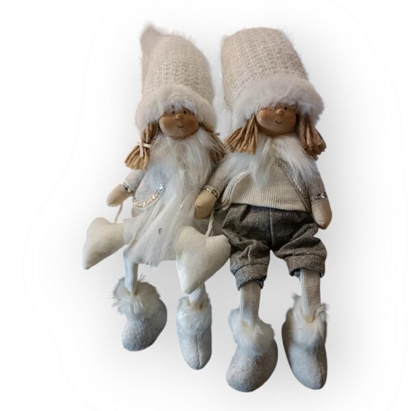 Bambolina con gambe morbide - Maschio abito bianco - immagine 3